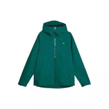 PUMA Однотонная куртка на молнии с длинным рукавом Куртки унисекс Зеленый 620838-43