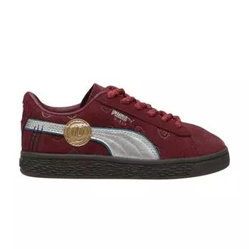 Puma One Piece x Suede Little Kid Red Hair Pirates Kids кроссовки Team-Regal-Red Silver 396717-01 30