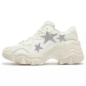 Puma Pulsar Wedge Star Frosted Ivory Silver Женские кроссовки Кремовые 398675-01 37