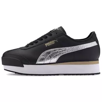 Puma Roma Amor Metallic Black Metallic Silver Женские Кроссовки 371702-02
