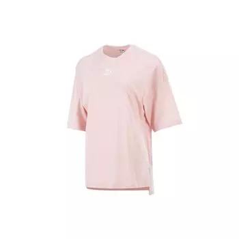 Puma Running Breathable Casual Sports Round Neck Short Sleeve T-Shirt Women Tops Pink 534149-36