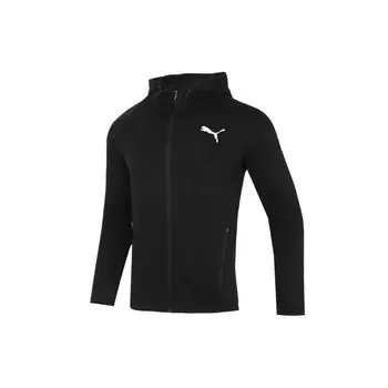 Puma Running Training вязаная куртка с капюшоном и логотипом Мужская верхняя одежда черный 846341-01 XL