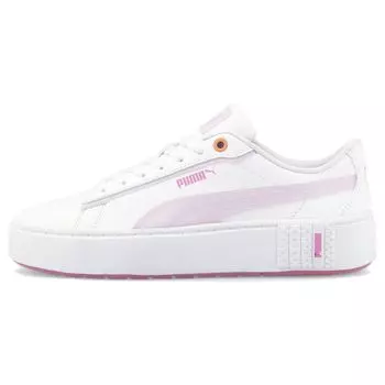 Puma Smash Platform V2 Candy - Женские кроссовки White Lavender Fog 383878-01 35.5