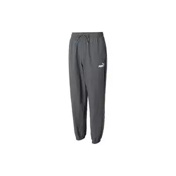 PUMA Solid Casual Twill Drawstring Mid Талия трикотажные спортивные брюки мужские низ серый 685578-80 S