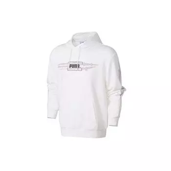 Puma Спортивный повседневный вязаный свитер с капюшоном, мужские топы, белый 598504-02 S