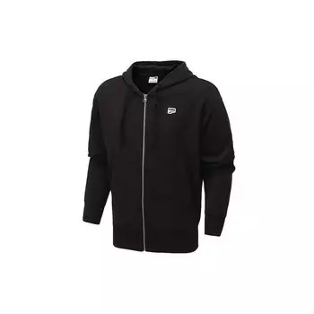 Puma Спортивная повседневная трикотажная куртка с капюшоном Мужские куртки Черный 531427-01 M