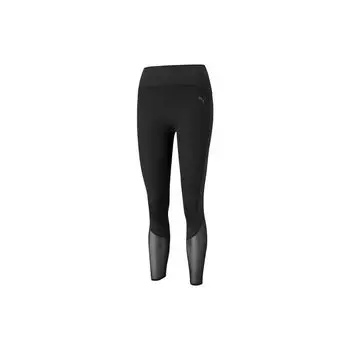 Puma Брюки для фитнеса Studio Yoga с высокой талией Nine-Point, женские, черные 520991-01 S