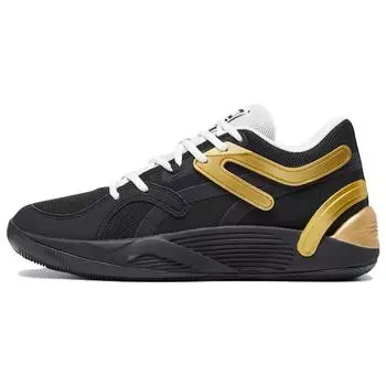 Puma Кроссовки унисекс TRC Blaze Court Black Metallic Gold Sedate-Grey White 376582-32 39