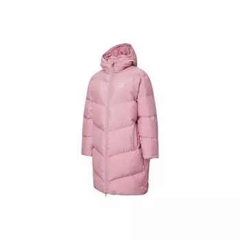 Puma Warm Mid-Length Sports Hooded Down Jacket Women Jacket Pink Purple 530031-16 XL