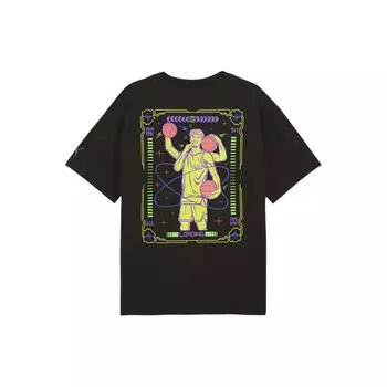 Puma Футболка с круглым вырезом X Melo Letter Print Basketball, мужские топы, черные 627742-01 L