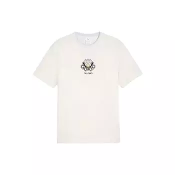 Puma Футболка с круглым вырезом и принтом логотипа X Palomo SS24, унисекс, цвет теплый-белый 625558-65 L