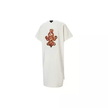 Puma X Pronounce с принтом на спине, классическое повседневное спортивное дышащее платье с круглым вырезом и короткими рукавами, женское платье Off-White 532148-93 S
