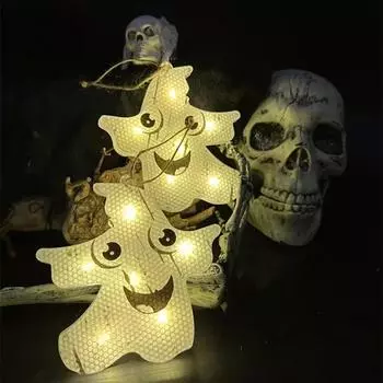 Pumpkin Light Pendant Halloween Night Decoration Hanging Light String Demon Headlight Indoor Outdoor Family Gathering Party Prop