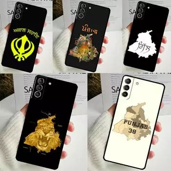 Punjab Map Case For Samsung Galaxy S24 S23 S22 Ultra Note 10 Plus Note 20 S9 S10 S20 S21 FE Back Cover Galaxy S20