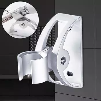 Puntos Home Bathroom Алюминиевый настенный держатель для душевой головки с креплением серебряный