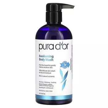 Pura D or, Пробуждающий гель для душа, 16 жидких унций (473 мл)