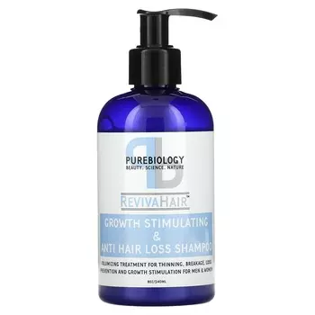 Pure Biology, RevivaHair, шампунь для стимуляции роста волос и против выпадения волос, 8 унций (240 мл)