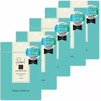 Purea Clear Essence Mask 7 шт. x 5 шт. Тканевая маска для ухода за кожей для сухой чувствительной кожи [Набор 5]
