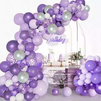 Purple Balloon Garland Arch Kit Birthday Wedding Party Decorations for Home Purple Balloon Kit Birthday Baby Shower Party Supply