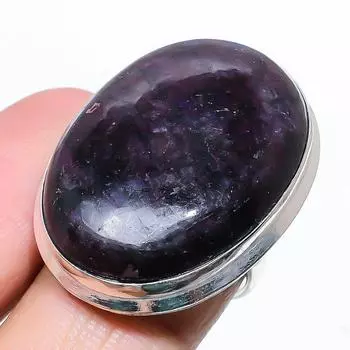 Purple Labradorite Gemstone 925 Sterling Silver Jewelry Ring Size 7 Q6n17