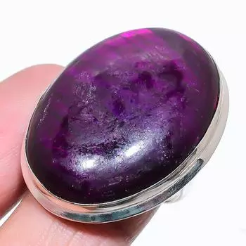 Purple Labradorite Gemstone 925 Sterling Silver Jewelry Ring Size 8.5 w6q98