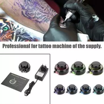 Push-button Tattoo Power Supply for Tattoo Machine Kit Tattoo Kit Power Supply EU Plug