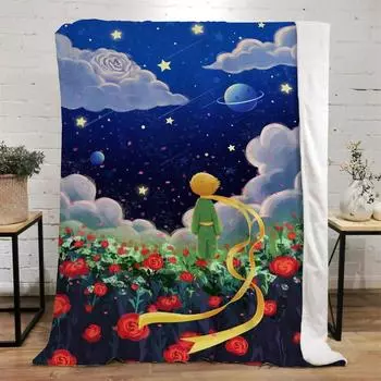 Пушистые мягкие одеяла и пледы Le Petit Prince, одеяло до колена, роскошное постельное белье размера King Size, плед для дома и украшения, вязаный плед 30x40in