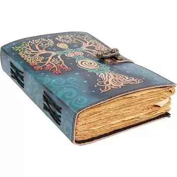 Пустая книга заклинаний журнала теней с застежкой-замком, винтажная ручная работа 7 x 5 in