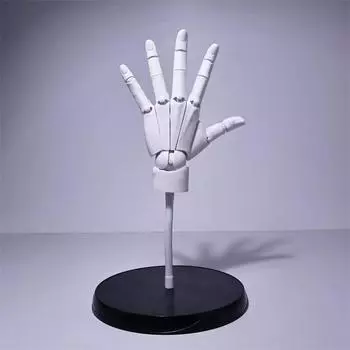 PVC Hand Model Movable Mannequin Figure Home Office Desk Decoration Artist Mannequin Hand Shape white-left hand