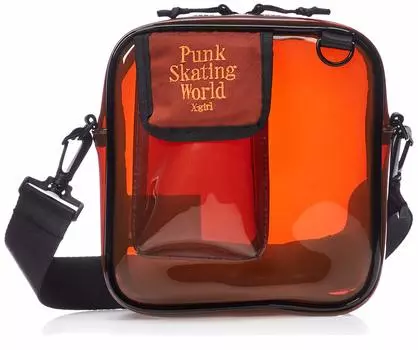 PVC Shoulder Bag CLEAR SHOULDER BAG 105202053002 Brown [X-Girl]