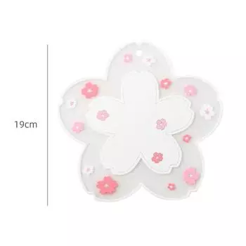 Pvc Sunflower Hot Pot Holder Anti-Slip Cup Coasters Bowl Tableware Mat Heat Resistant Pan Pad For Countertop Kichen Accessories 10cm белый