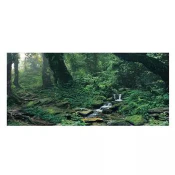 ПВХ клей Riverway Green Woods Аквариум Фон Плакат Наклейка Украшения для Аквариума(S)