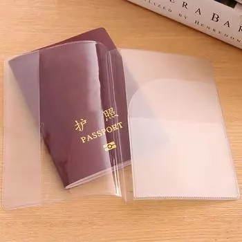 ПВХ прозрачный защитный чехол для паспорта водонепроницаемый пылезащитный устойчивый к царапинам чехол для паспорта многофункциональный держатель для карт 01