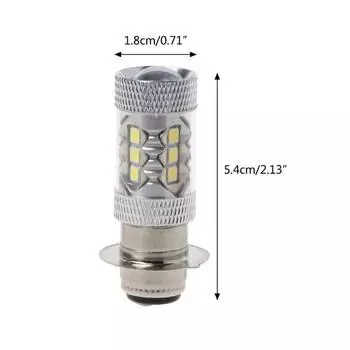 PX15D H6 80W 6500K 16 светодиодных фар для мотоцикла, передний свет, яркая светодиодная лампа H6 серебряный