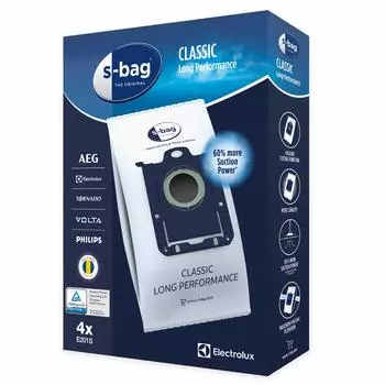 Пылесборник Electrolux Canister Vacuum Cleaner Dust Bag S-bag Long Performance E201S White