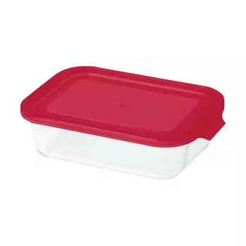 PYREX Контейнер для хранения красный, 980 мл, Прямоугольный, Жаропрочное стекло, CP-8616,
