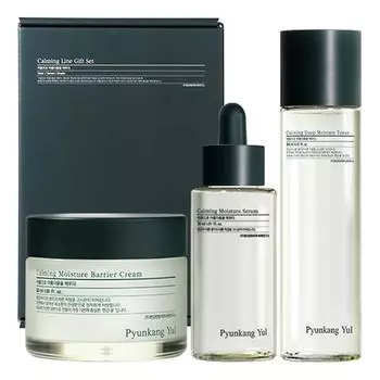 PYUNKANGYUL Soothing Line Basic Cosmetics Gift 3 Piece Set, 1 Set Toner: 150ml, Cream: 50ml, Serum: 30ml