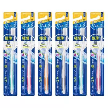 Pyuora Toothbrush Compact Regular Set of 6 cannot be (Color selected)