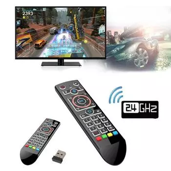 Q2 Подсветка Беспроводная воздушная мышь Гироскоп ИК Обучение 2.4GHz RF Smart Voice Remote Control для Android TV Box против G20S PRO