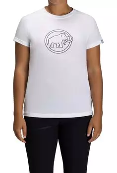 QD Logo Print Asian Fit Logo Print AF Women white PRT4 [Mammut] T-Shirt Women/QD T-Shirt 1017-02022