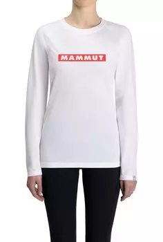 QD Logo Print Longsleeve Asian Fit Logo Print Longsleeve AF Women L white red PRT2 [Mammut] T-shirts Women/QD T-shirts 1016-01040