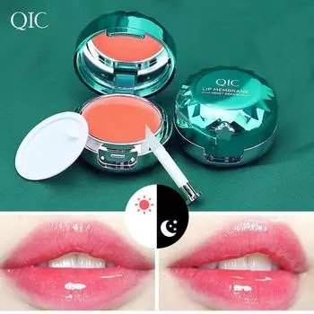 QIC Спящая маска для губ, питательная, увлажняющая и восстанавливающая, осветляющая морщинки для губ, праймер-бальзам для губ 12g