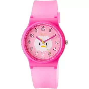 QQ [QQ] Disney Collection TSUMTSUM Daisy Duck HW00 004 Часы для девочек розовые