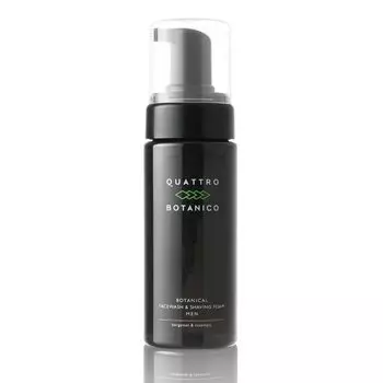 Quattro Botanico Пена для умывания лица для сухой кожи Растительная пена для умывания лица Пена для бритья Густая пена для умывания чувствительной кожи Увлажняющая очищающая пена для лица