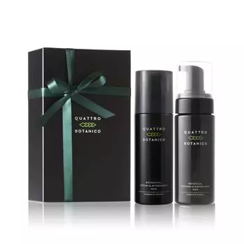 Quattro Botanico Present Lotion Набор для очищения лица с подарочным лосьоном Botanical S 150 мл Средство для умывания лица 150 мл Мужская очищающая пенка для лица Косметика Уход за кожей лица
