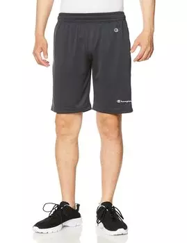 Quick Odor UV One Point Logo L [Champion] шорты, сухие, антибактериальные, устойчивые, защита, шорты, мужские спортивные, C3-XS502, черные, чёрный