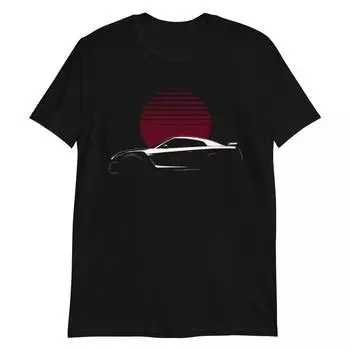 R35 Gtr Outline Jdm Tuning Японская футболка XXXL