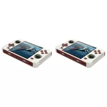 - R40S Ретро портативная игровая консоль 720*720 4-дюймовый IPS-экран(Белый 64Г)
