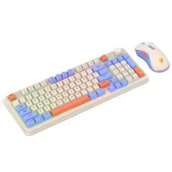 R# K82 Персонализированная клавиатура с подсветкой RGB-клавиатура с мышкой для ноутбука shimmer set