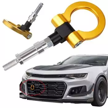 Racing Car Billet Aluminum Screw-On Front Auto Tow HooK Kit For Honda FIT 2004 RS-TH008-3 Car Accessories